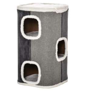PawHut Cat Barrel Tree Tower
