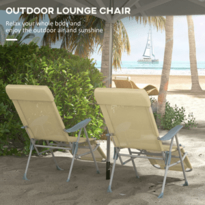 Outsunny 2 Reclining Garden Chairs