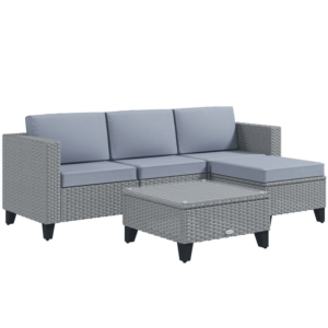 Outsunny 5pc Rattan Garden Furniture