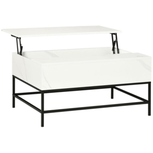 Homcom Lift Top Coffee Table White