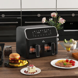 Homcom Dual Zone Air Fryer 8L