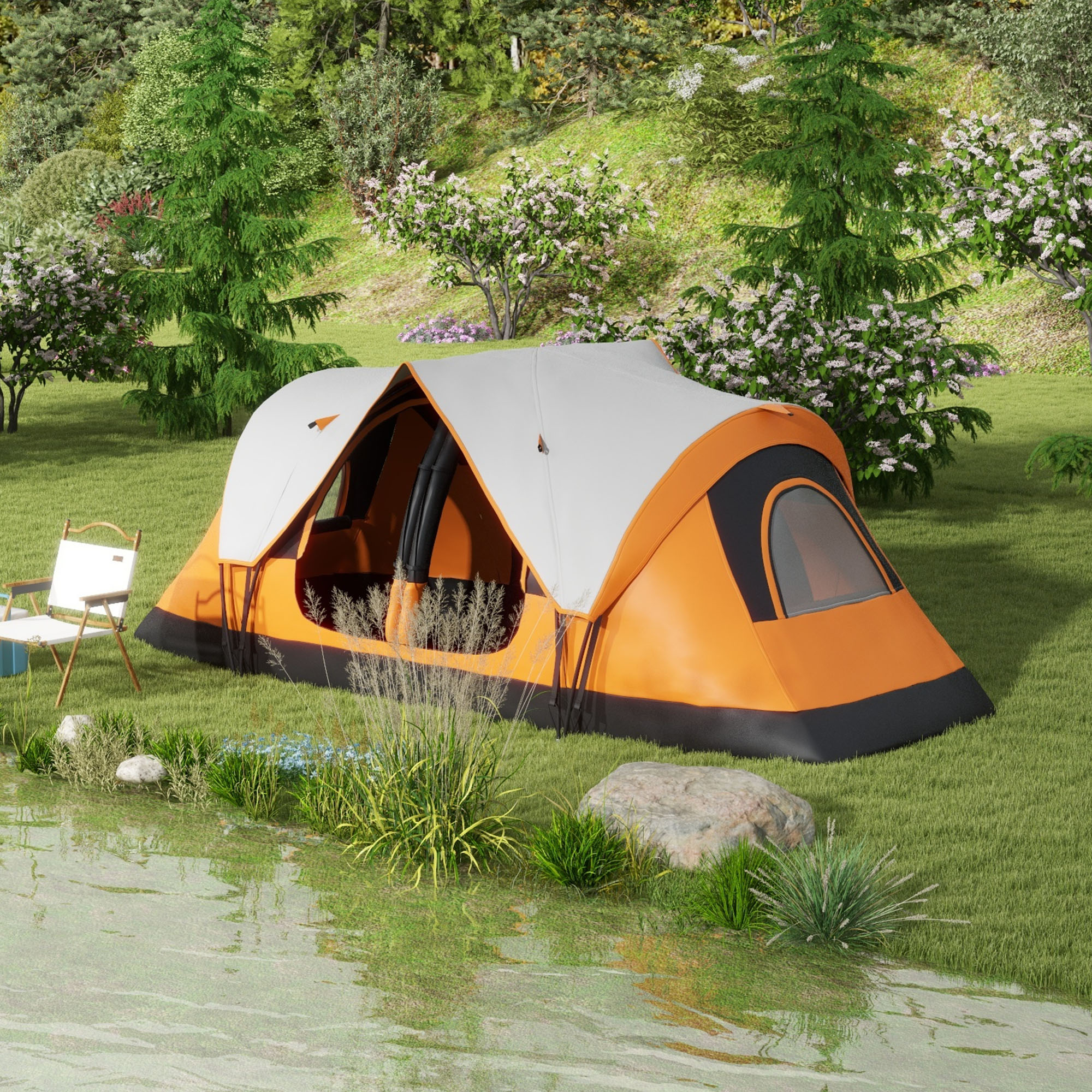 Outsunny 5-6 Man 2 Room Tent Outsunny 5-6 Man 2 Room Tent