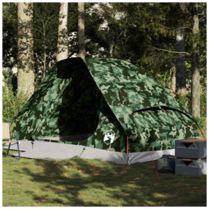 vidaXL 4-Person Dome Tent Camouflage