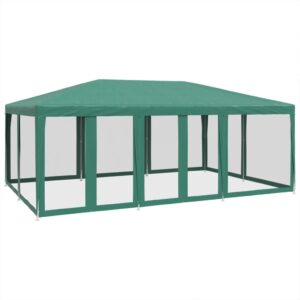 vidaXL Party Tent w/ 10 Mesh Sidewalls 6x4m