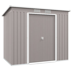 Outsunny 7 x 4ft Storage Shed Grey