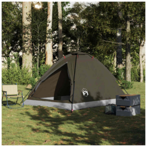 vidaXL 4-Person Dome Tent Brown