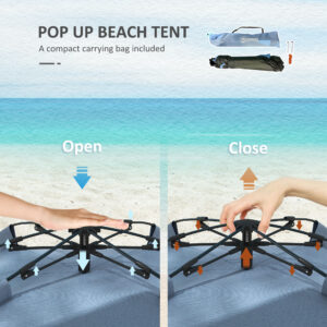 Outsunny 2-3 Man Pop Up Beach Tent Outsunny 2-3 Man Pop Up Beach Tent