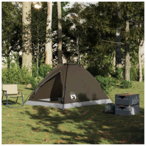 vidaXL Camping Tent Dome 2 Person Brown vidaXL Camping Tent Dome 2 Person Brown
