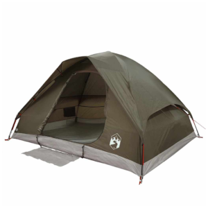 vidaXL 2-Person Dome Tent Brown