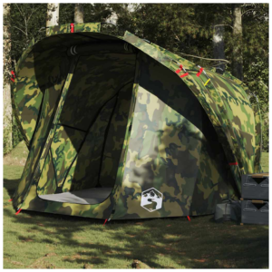 vidaXL 4-Person Fishing Tent Camouflage