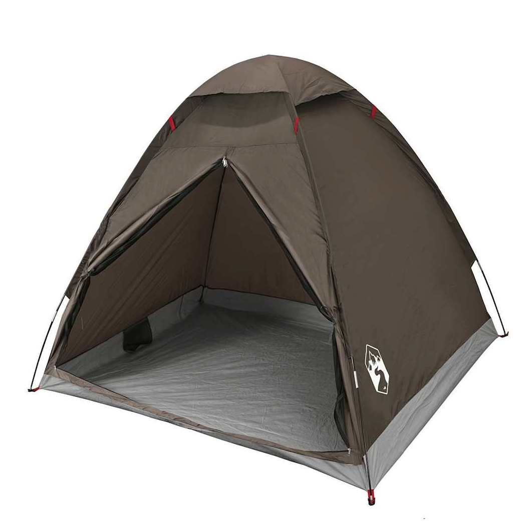 vidaXL Camping Tent Dome 2 Person Brown vidaXL Camping Tent Dome 2 Person Brown