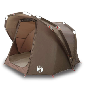 vidaXL 4-Person Fishing Tent Brown