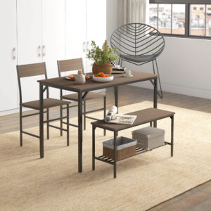 Homcom Dining Table and Chairs Set