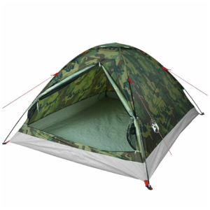 vidaXL 4-Person Dome Tent Camouflage