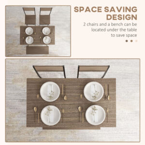 Homcom Dining Table and Chairs Set