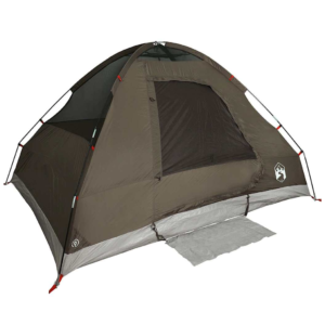 vidaXL 2-Person Dome Tent Brown