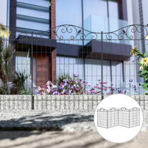 Outsunny Decorative Fence 4 Panels 44in x 12ft