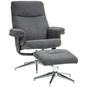 Homcom Recliner Chair w/ Footstool