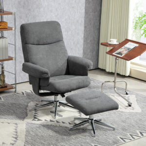 Homcom Recliner Chair w/ Footstool