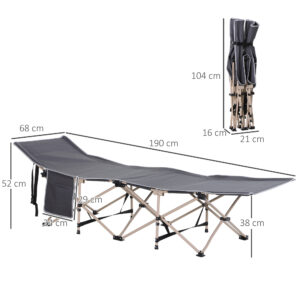 Outsunny Single Military Sleeping Bed