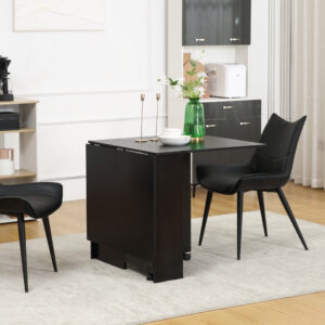Homcom Rolling Drop Leaf Dining Table