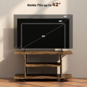 Homcom TV Cabinet Stand w/ Shelves