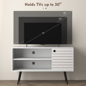 Homcom TV Unit for 50" TVs White