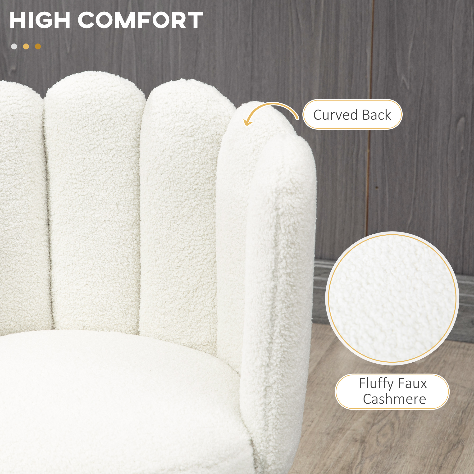 HOMCOM Bar Stools Set of 2 Cream HOMCOM Bar Stools Set of 2 Cream