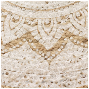 vidaXL Area Rug Braided Jute Printed
