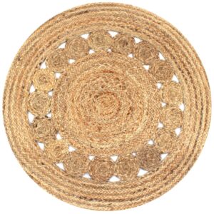 vidaXL Area Rug Braided Design Jute
