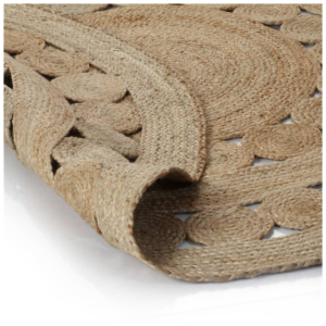 vidaXL Area Rug Braided Design Jute