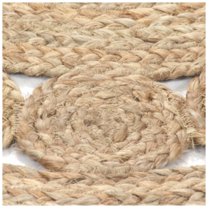 vidaXL Area Rug Braided Design Jute