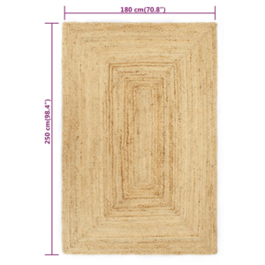 vidaXL Handmade Rug Braided Jute