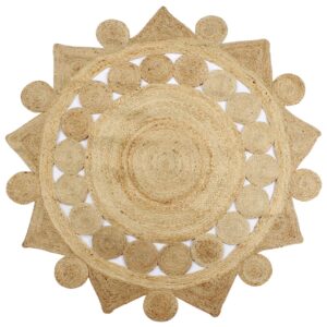 vidaXL Handmade Rug Braided Jute