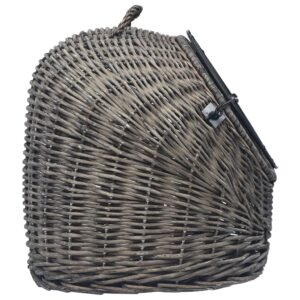 vidaXL Cat Transporter Natural Willow