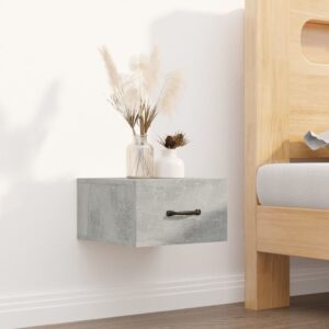 vidaXL Wall Mounted Bedside Cabinet