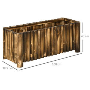 Outsunny Fir Planter 100Lx 40Wx40Hcm