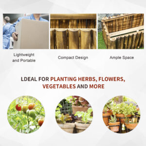 Outsunny Fir Planter 100Lx 40Wx40Hcm