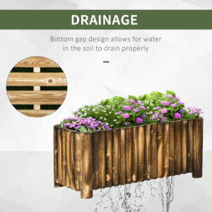 Outsunny Fir Planter 100Lx 40Wx40Hcm