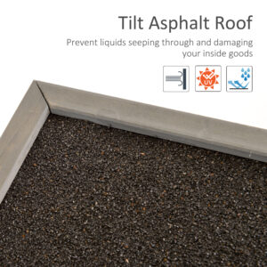 Outsunny Garden Shed Wooden 2 Door