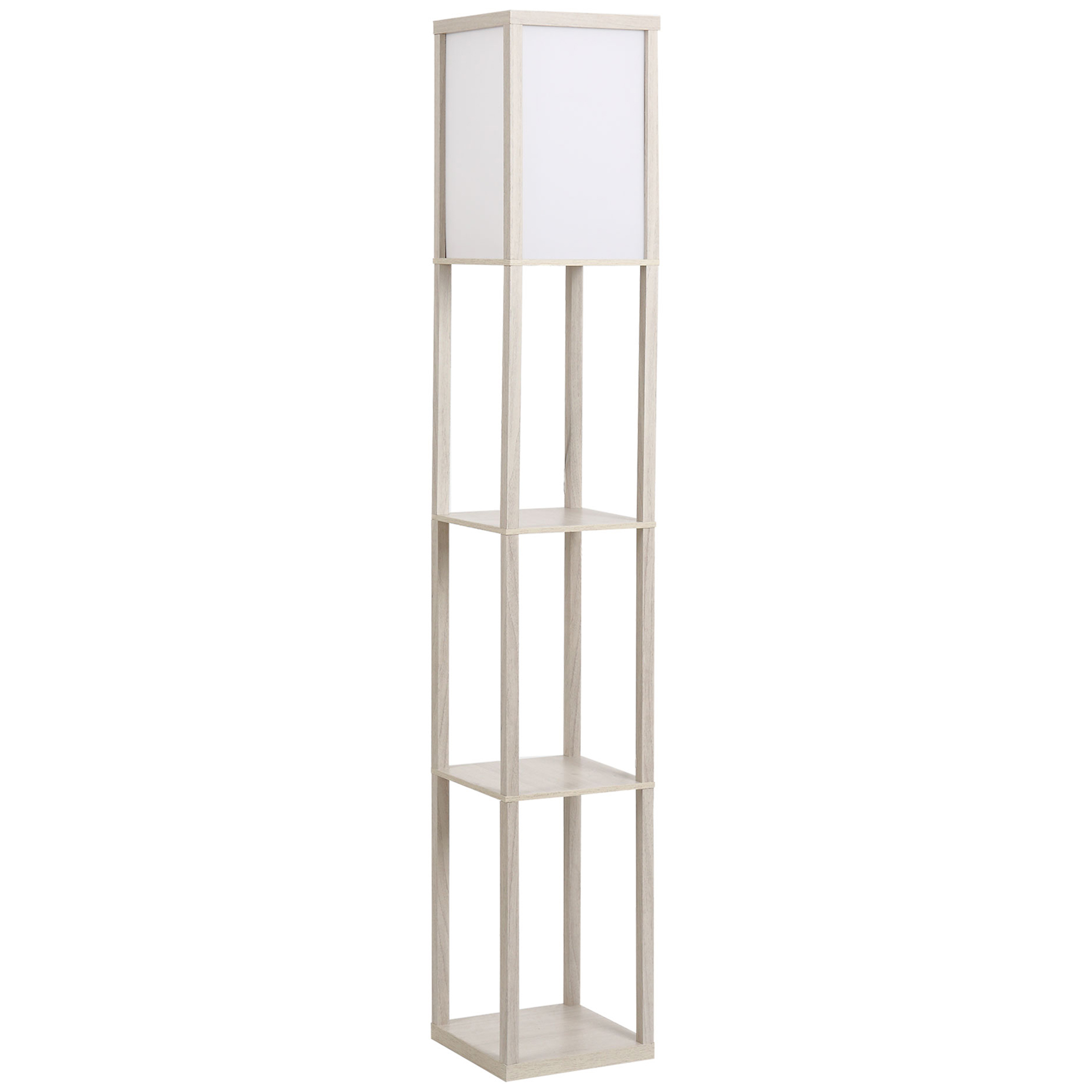 Homcom 4 Tier Floor Lamp White Homcom 4 Tier Floor Lamp White