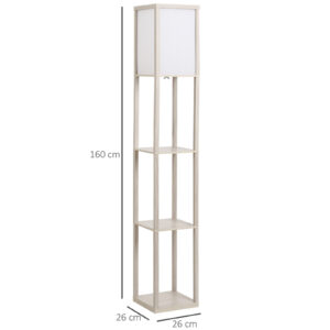 Homcom 4 Tier Floor Lamp White Homcom 4 Tier Floor Lamp White