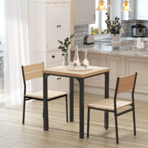 3pc Compact Dining Table 2 Chairs