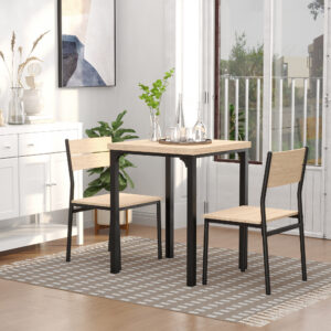 3pc Compact Dining Table 2 Chairs