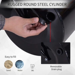 Durhand Lawn Roller 38L Steel Push