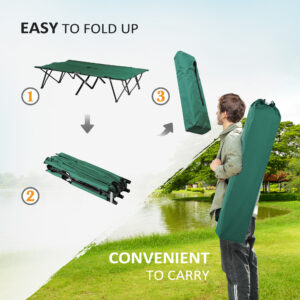 Outsunny Double Camping Bed Green