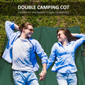 Outsunny Double Camping Bed Green