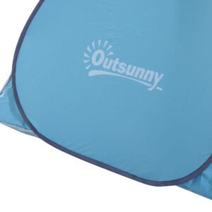 Outsunny Pop up Beach Tent Blue