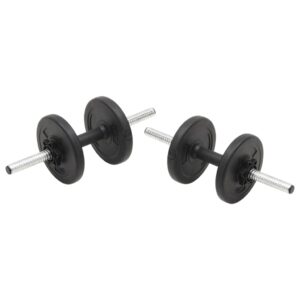 vidaXL Barbell & Dumbbell Set 30kg