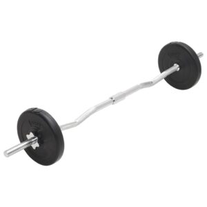vidaXL Barbell & Dumbbell Set 30kg
